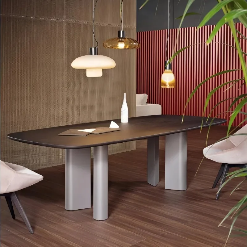 Minimalist solid wood dining table creative home negotiation table art workbench personalized desk
