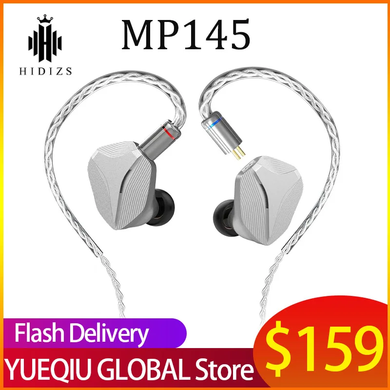 

Hidizs MP145 HIFI Earphones 14.5mm Ultra-Large Planar Magnetic Driver HiFi In-ear Wired Earbuds with Detachable 0.78 2pin Cable