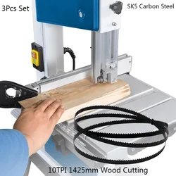 3 pezzi (accetta la personalizzazione) 1425*6.35 10TPI lame per seghe a nastro accessori per utensili per la lavorazione del legno taglio del legno