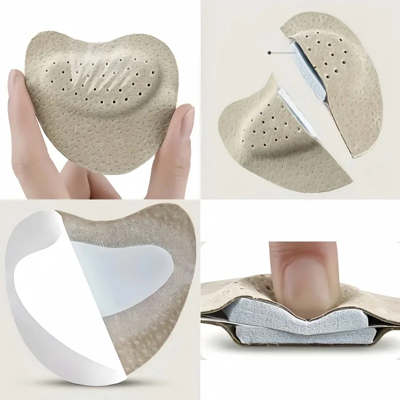 3 Pairs of Soft Forefoot Pads, Cushioned and Wear-Resistant Self-Adhesive Half Insoles, Suitable for High-Heeled Sandals