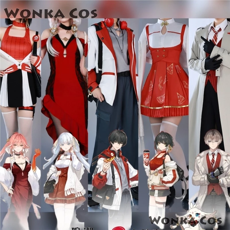 

Game Wuthering Waves Cosplay Pizzahut Collab Changli XiangLiYao Cosplay Rover Jinhsi Costume Women Men Halloween Roleplay Suit