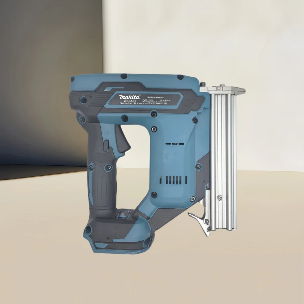 Imagem -02 - Makita Pistola de Pregos para Carpintaria Ferramentas Elétricas sem Fio Bateria de Lítio Recarregável Original de 18v Pistola Pneumática Elétrica