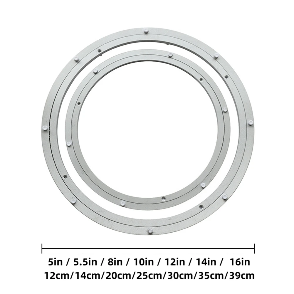 12-39cm obrotowy stół obrotowy z łożyskiem podstawa Lazy Susan stop aluminium do kuchni okrągły stół do jadalni Heavy Duty podstawa Lazy Susan