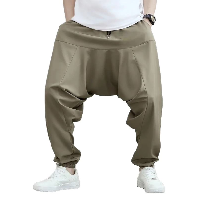 

2025 New Men's Harem Pants Fashion Solid color Print Drawstring Jogger Yoga Outdoor Travel Party Essential Casual Men's Clothing