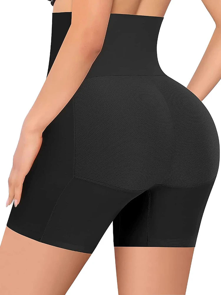 High Waisted Butt Lifter Padded Shapewear Shorts for Women Slimming Tummy Control Shaper Seamless Booty Pads Hip Enhancer Panty