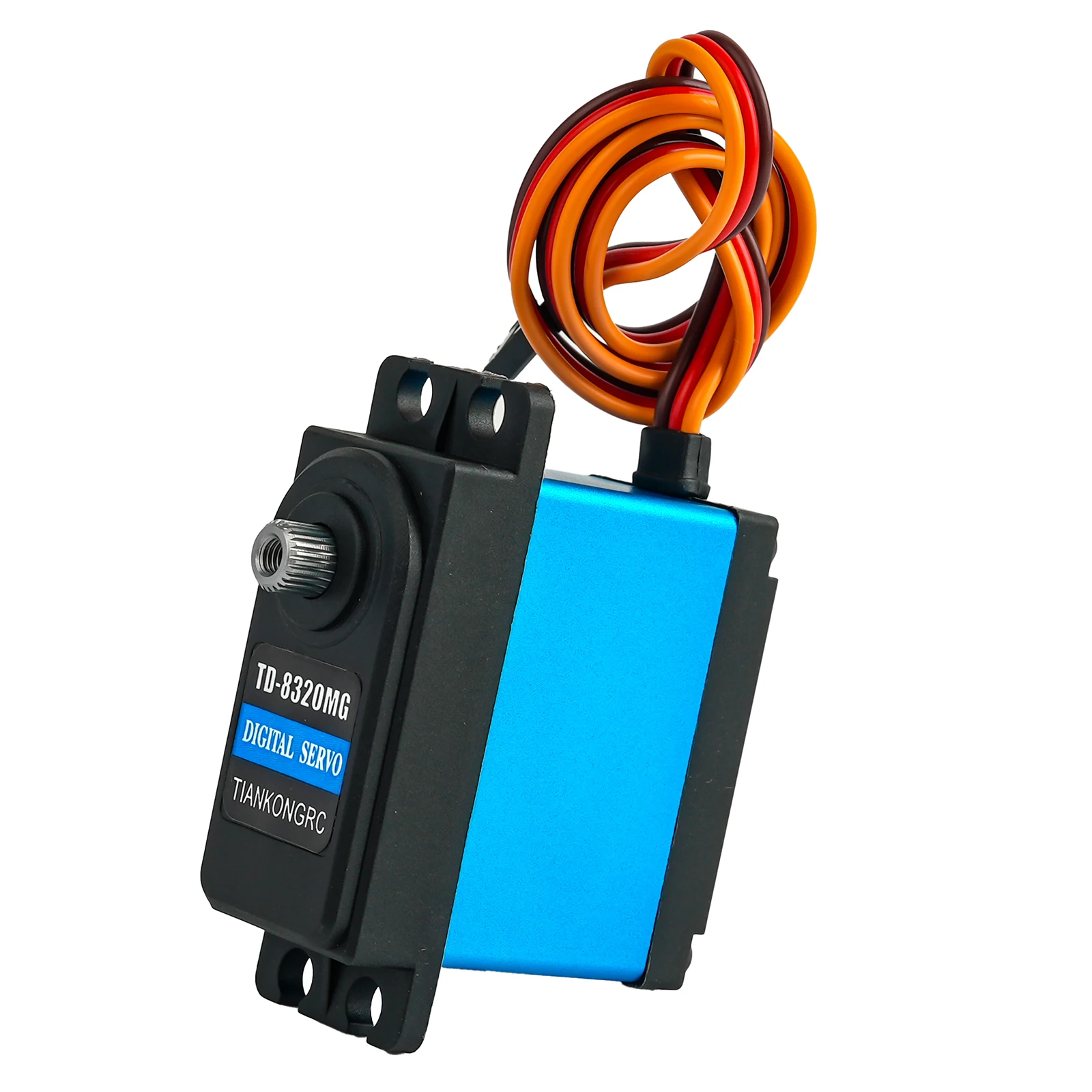 20kg.cm servo digital 4.8-8.4v motor de escova de carbono ângulo de 180 graus controlável para carros modelo rc braço robô rastreador