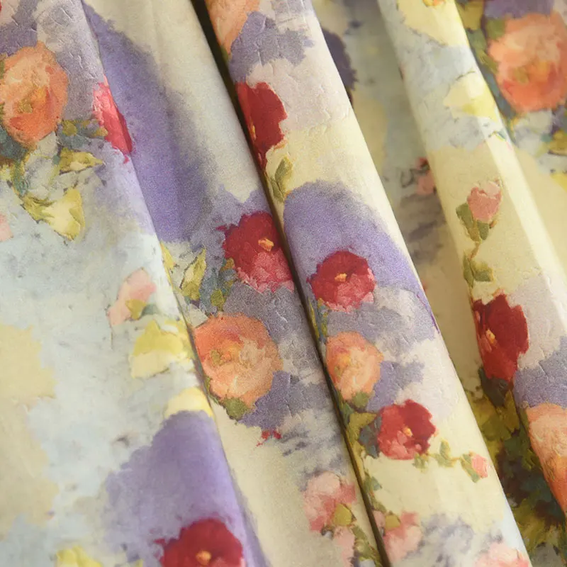 Letnia sukienka damska z długim paskiem, wzór retro olejny, kwiatowy, wyszczuplająca talię, styl Faion Dr, lato 2025.