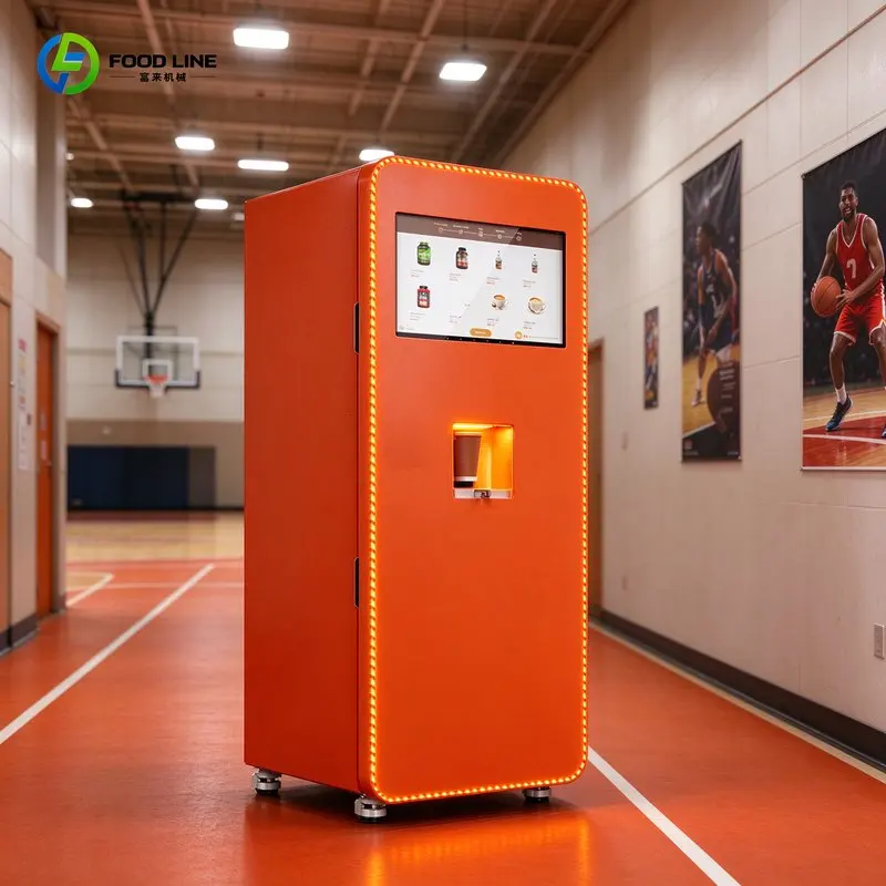 Protein Smart Dispensing Dispenser Drink Shake Fully Automatic Vending Machine Gym FL Customized