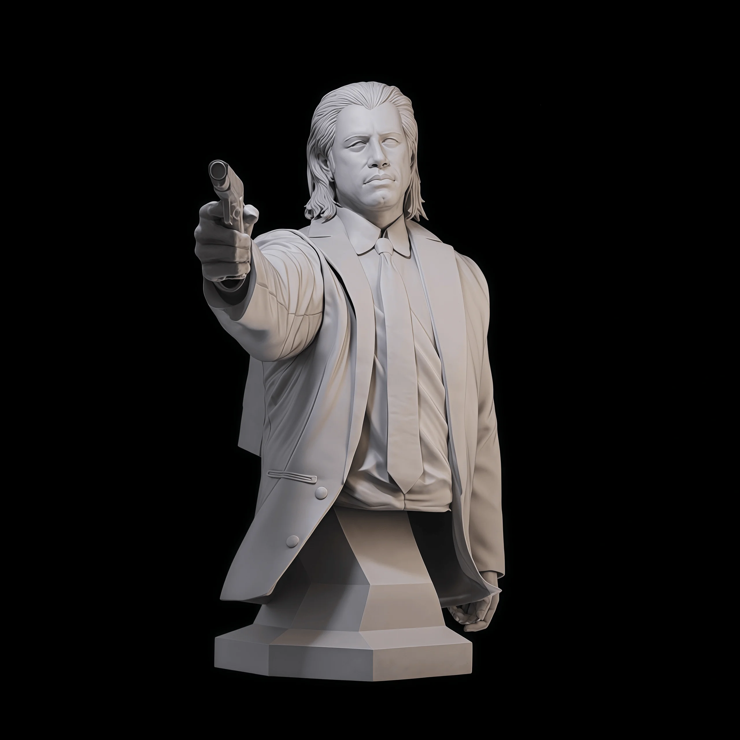 1/16 spuitgiethars modelbouwset, GK, harsbuste, ongeverfd