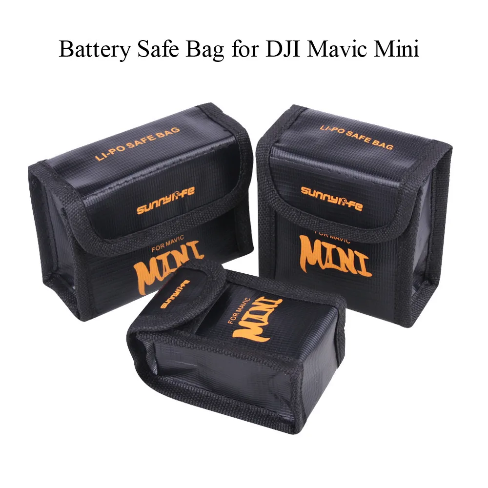 Battery Safe Bag for DJI Mavic MINI/Mini 2/Mini SE/Mini 3 Pro/Mini 4 Pro Protective Case Safe Explosion-proof Accessories