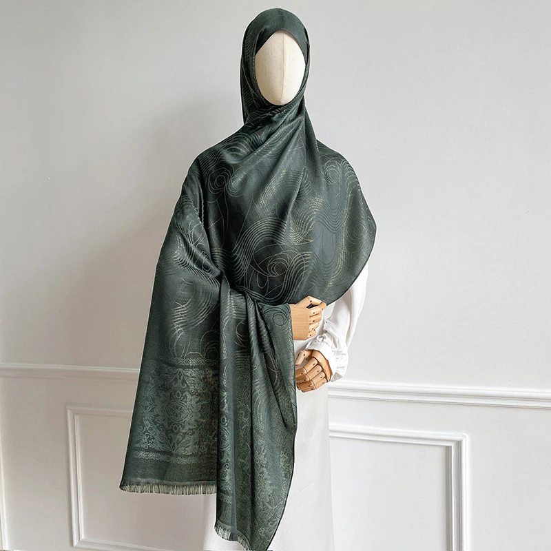 

New Brand Summer Women's Hijabs Floral Shinny Gold Wire Shawls Party Scarves Sun Protection Viscose Wraps Beach Headscarf Gift