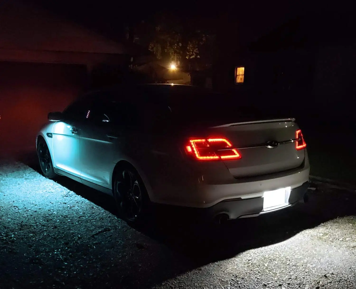 2pc weiße LED unter Seitens piegel Pfützen lichter kompatibel für Ford F150 Mondeo MK5 Edge Fusion Explorer Flex Taurus Mustang Licht – Detail 3