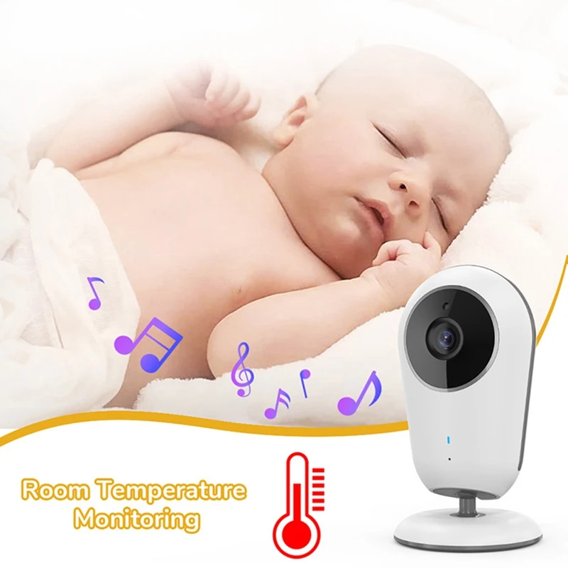 กล้องวิดีโอ Baby Monitor ขนาด 4 นิ้วรายวัน ซูมดิจิตอล 3 เท่า เสียงสองทาง กล้องรักษาความปลอดภัย HD Night Vision อัตโนมัติ