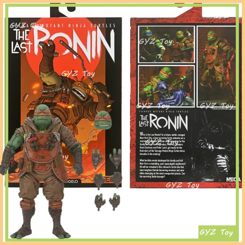 Original Neca 54373 The Last Ronin Michelangelo Anime Action Figure Statue Model Doll Collection Kid Birthday Christmas Gifts