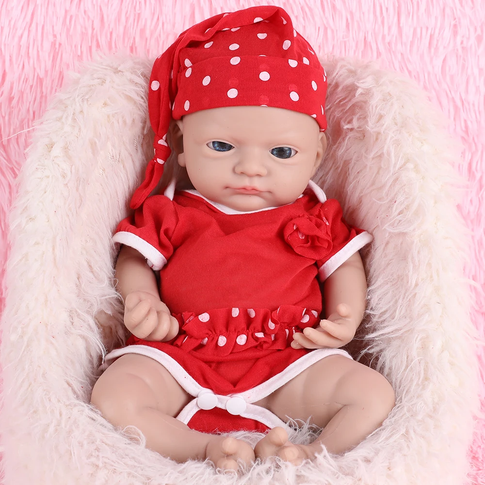 

IVITA 16" 100% Full Body Silicone Reborn Baby Doll Lifelike Girl Silicone Dolls for Children Christmas Birthday Newborn Toys