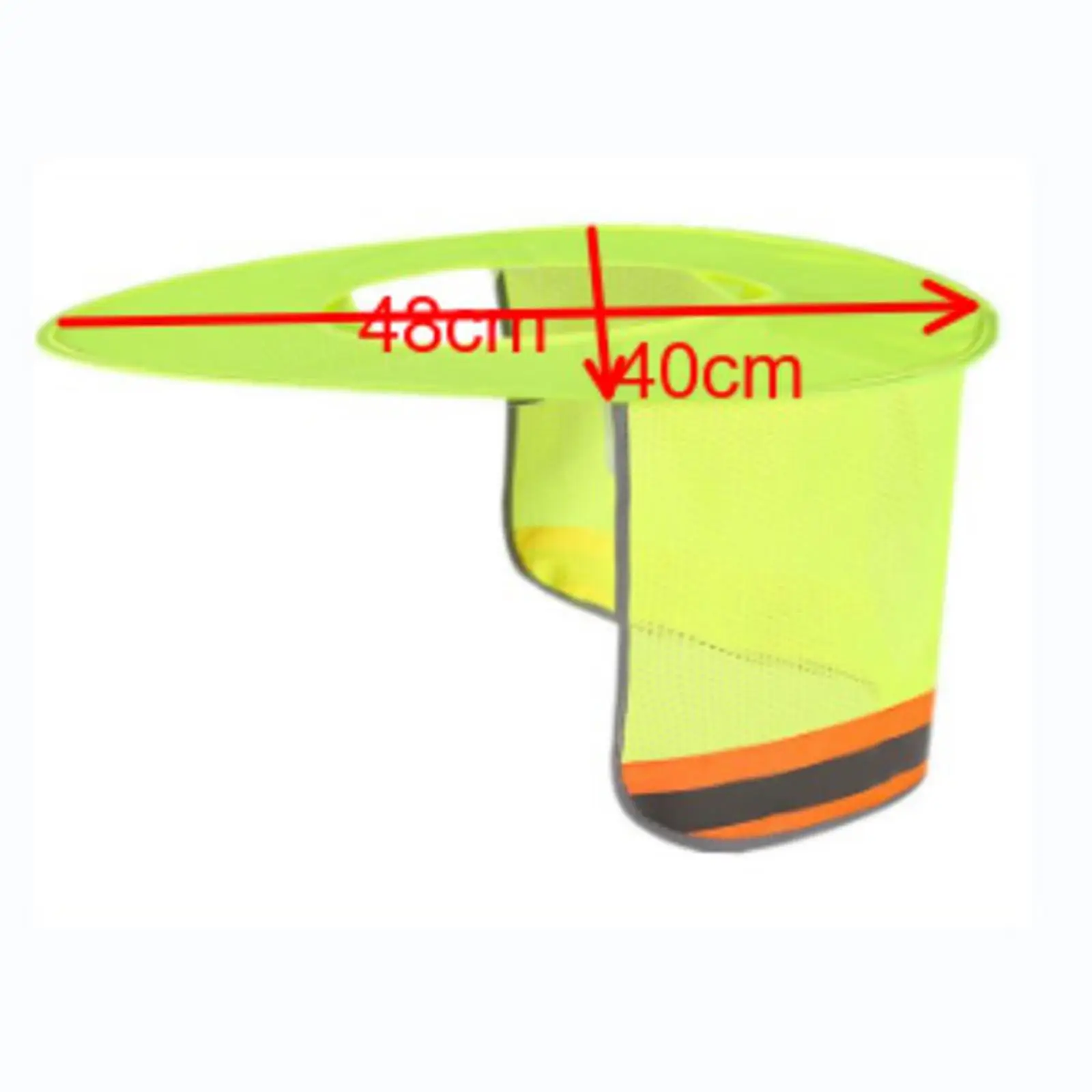 안전모 햇빛 가리개 높은 가시성 PP 선쉴드 풀 브림 통기성 반사 스트립 커버 건설 현장용