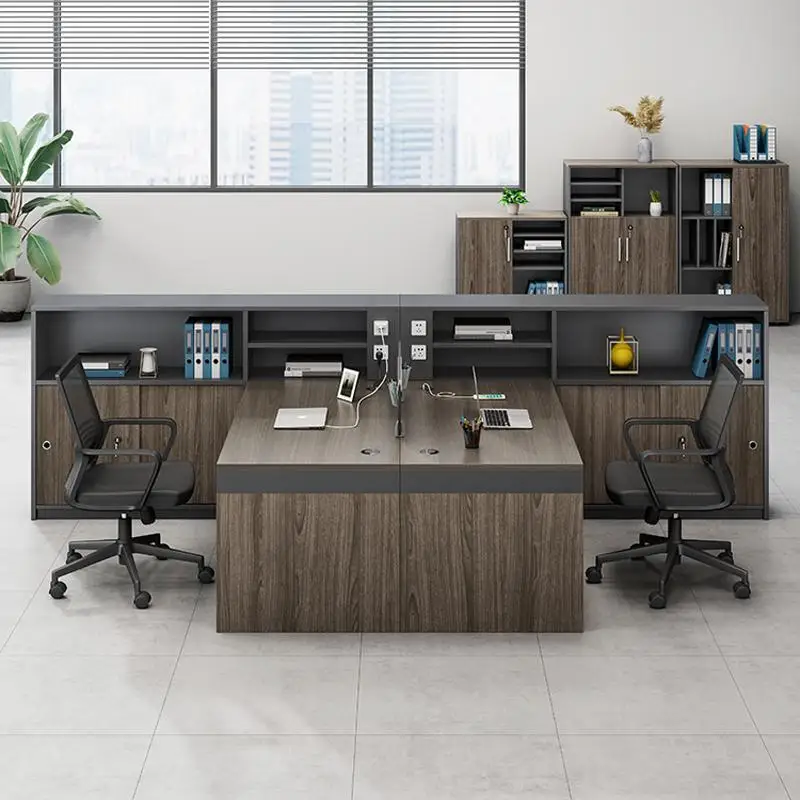 Finance Desk Staff Desk And Chair Combination Company 4 People 6 Double Simple Desk Sub-office Staff