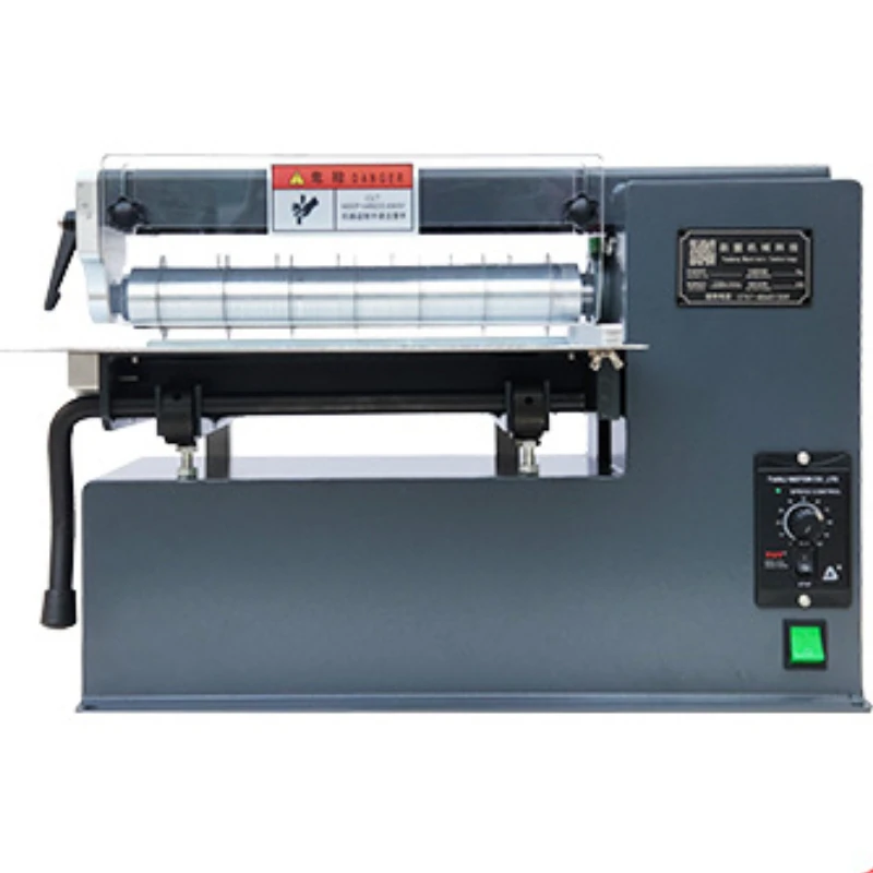 

220V Multi-Purpose Slitting Leather Cutting Machine Speed Regulating Shoe Bag Straight Slitter Paper Products Leather Slicer