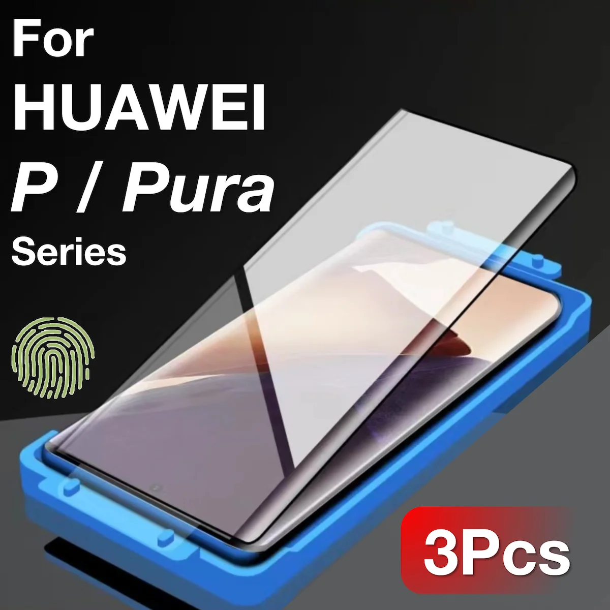 3Pcs Huawei P70 Pura70 Pura 70 Ultra P60 P50 P40 P30 Pro Plus Screen Protector Protective with Install Kit,Not Tempered Glass