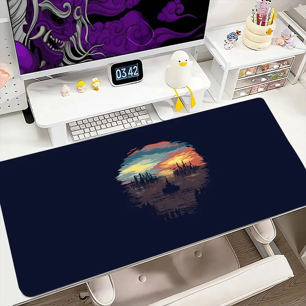 

Simple landscape Mouse Pad 900x400MM Large Gaming Mousepad Keyboard Gamer Rubber Anti-wrinkle Anti-Slip Bottom Desk Mat