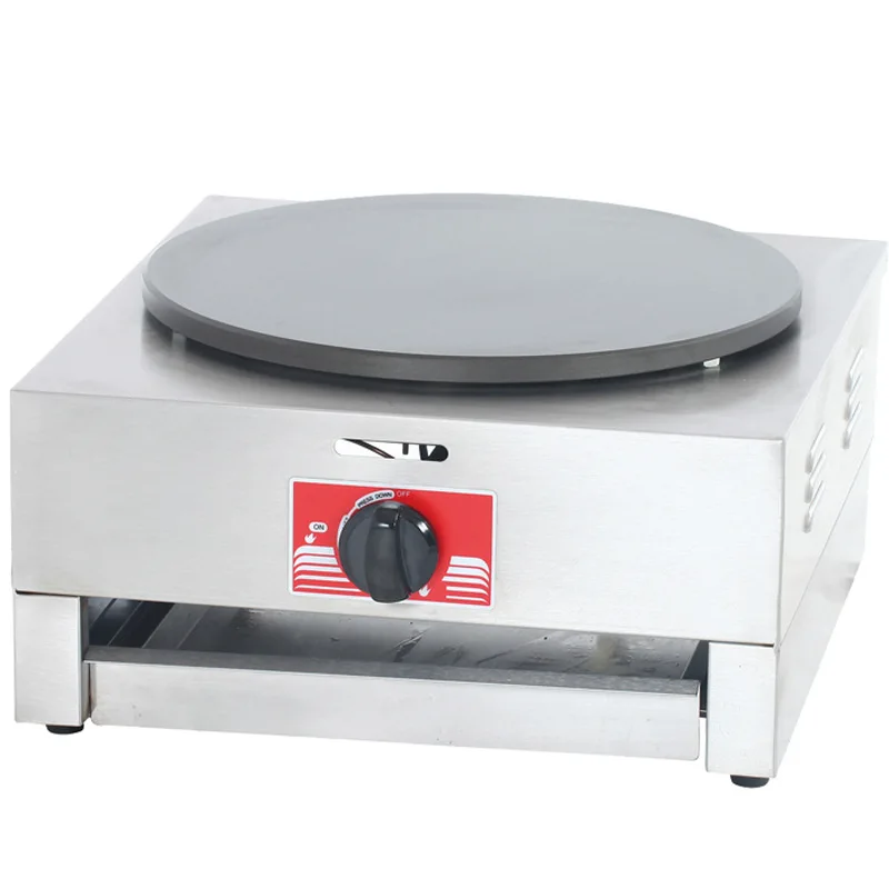 Wholesale Price Commercial 40cm Gas Roti Crepe Maker Rotating Crepe Maker Pancake Machine