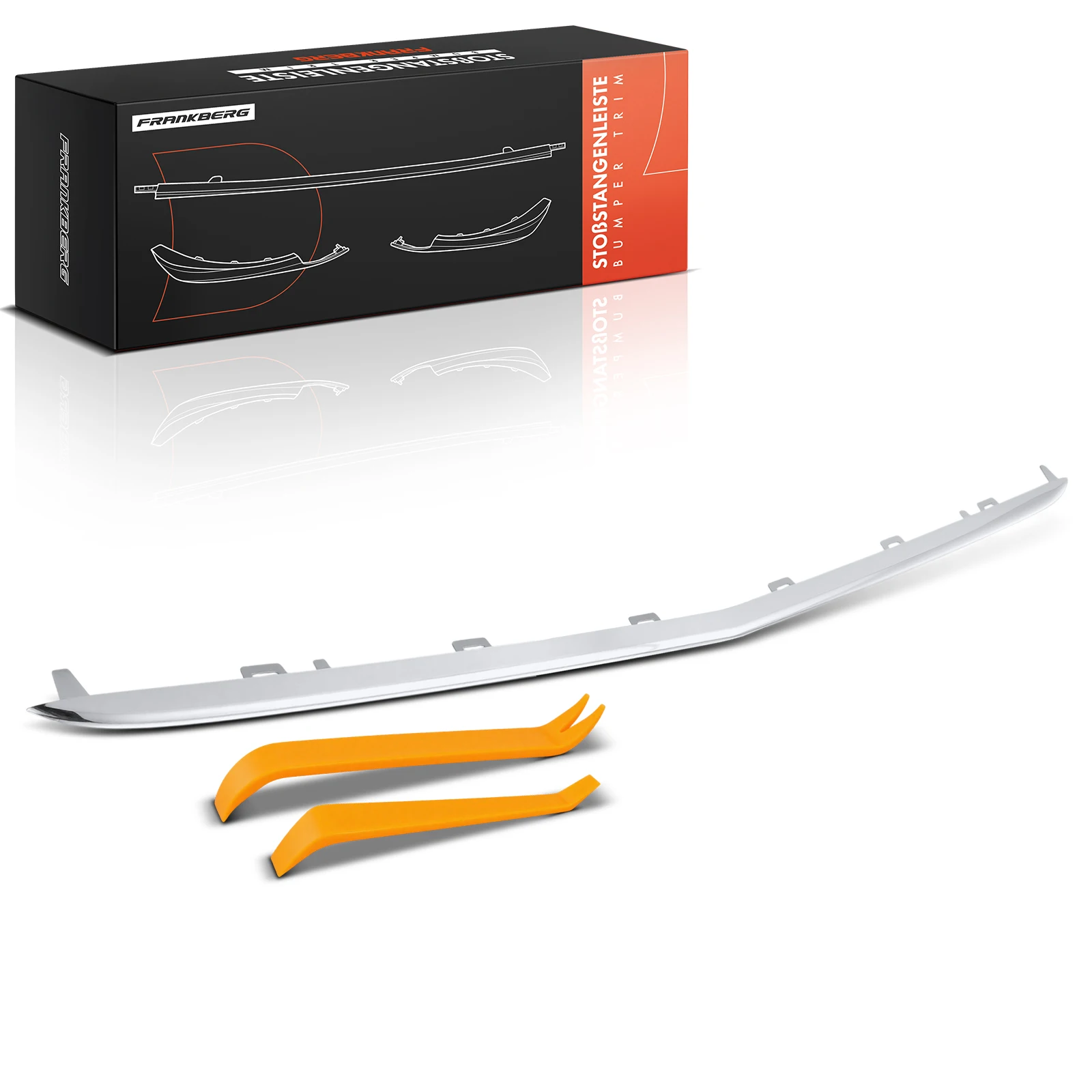 Frankberg 1x Trim Bumper Rechtsvoor voor Mercedes-Benz C-Klasse W205 A205 C205 S205 1.5L 1.6L Bj vanaf 2013 2058850323