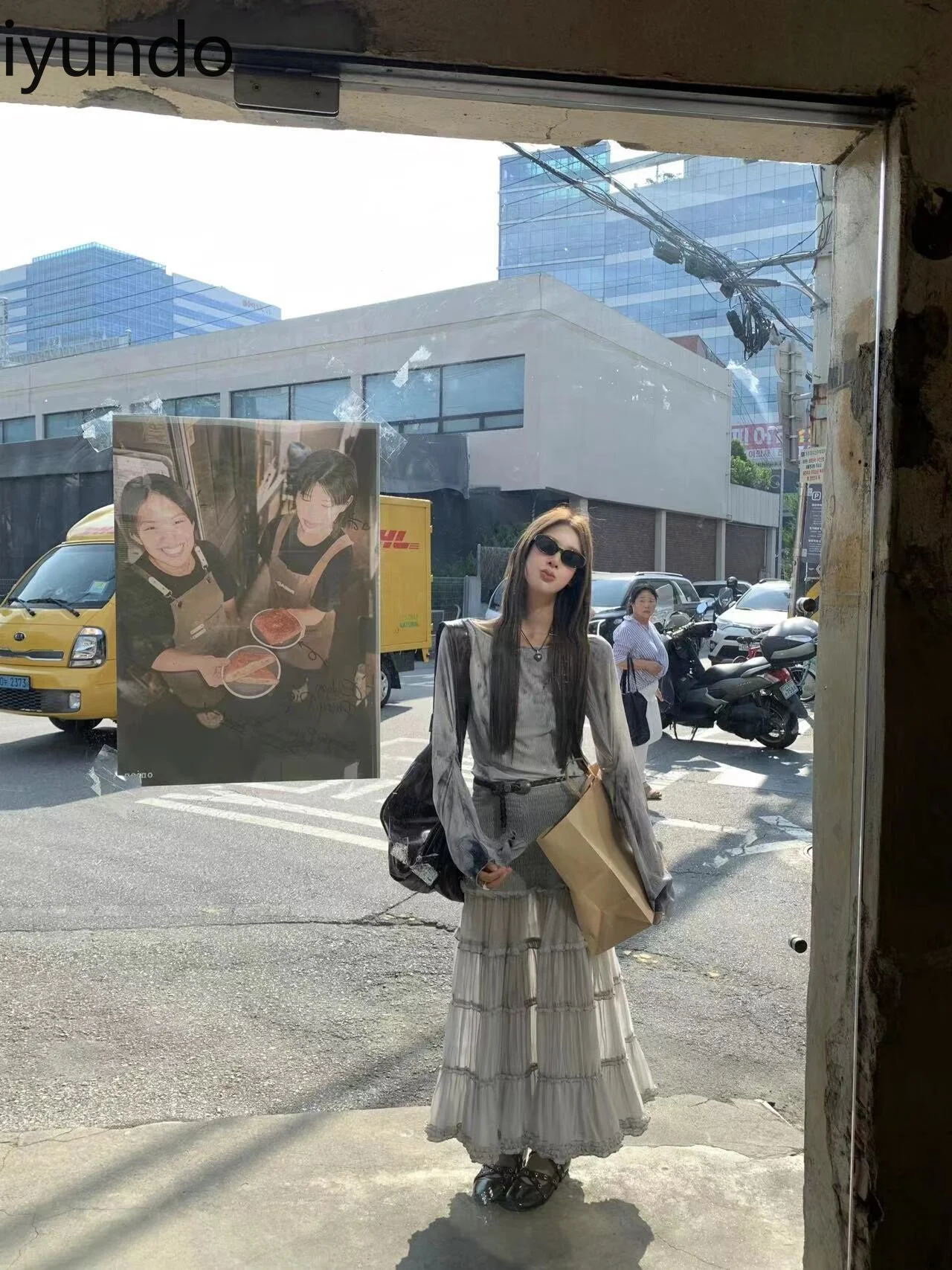 ปลอม 2 ชิ้นGradientเย็บฤดูร้อนชุดยาวVestidos Elegantes Para Mujer Regulai Fit Vestidos De Mujer