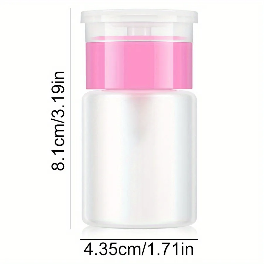60ml Pressa Vuota Bottiglia di Arte Del Chiodo Pompa Dispenser Smalto di Plastica Struccante Portatile Detergente Bottiglia di Acetone Strumento per Manicure