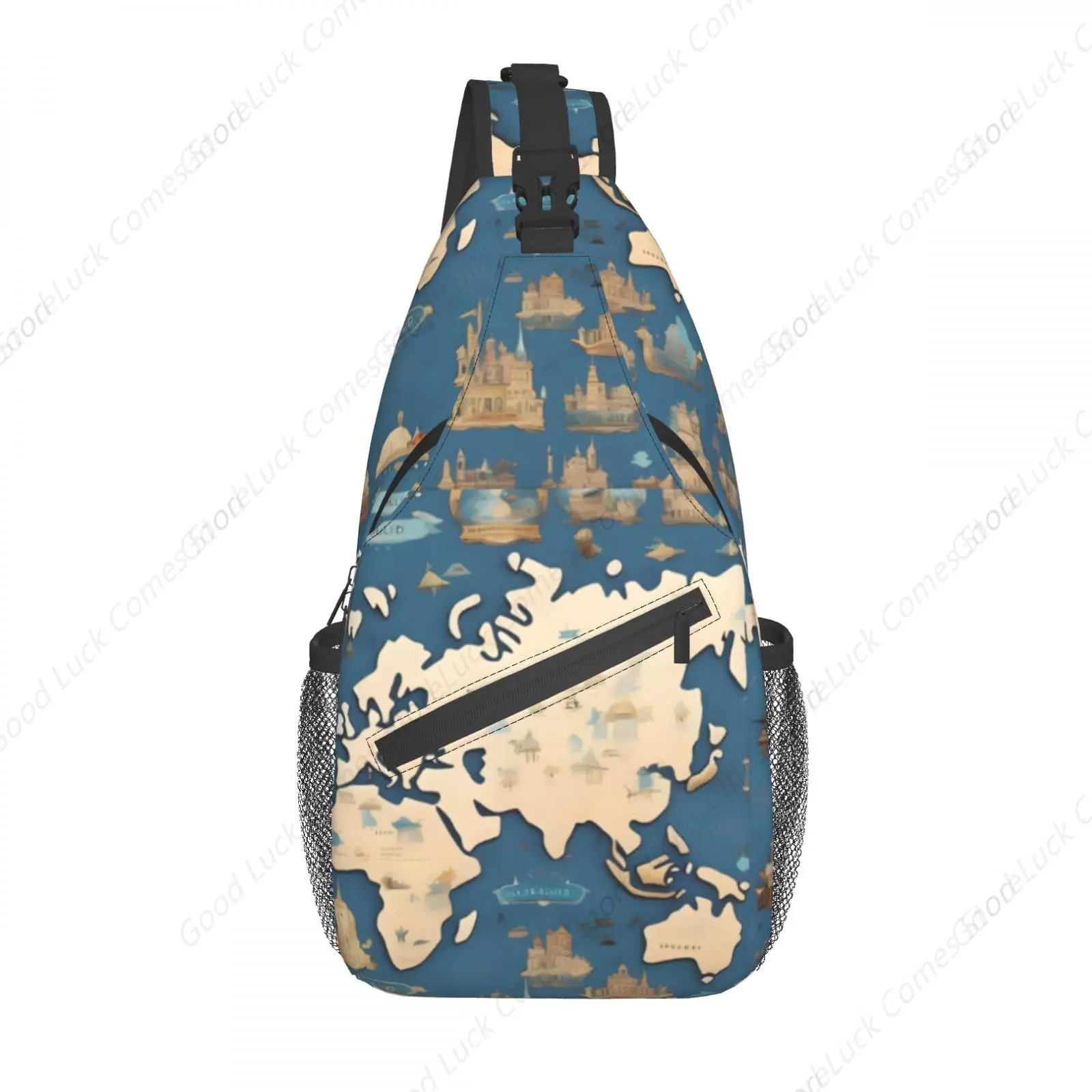 

Сумки через плечо Global Adventure Atlas, модный рюкзак на слинге, нагрудная сумка через плечо, тренажерный зал, велоспорт, путешествия, пеший туризм