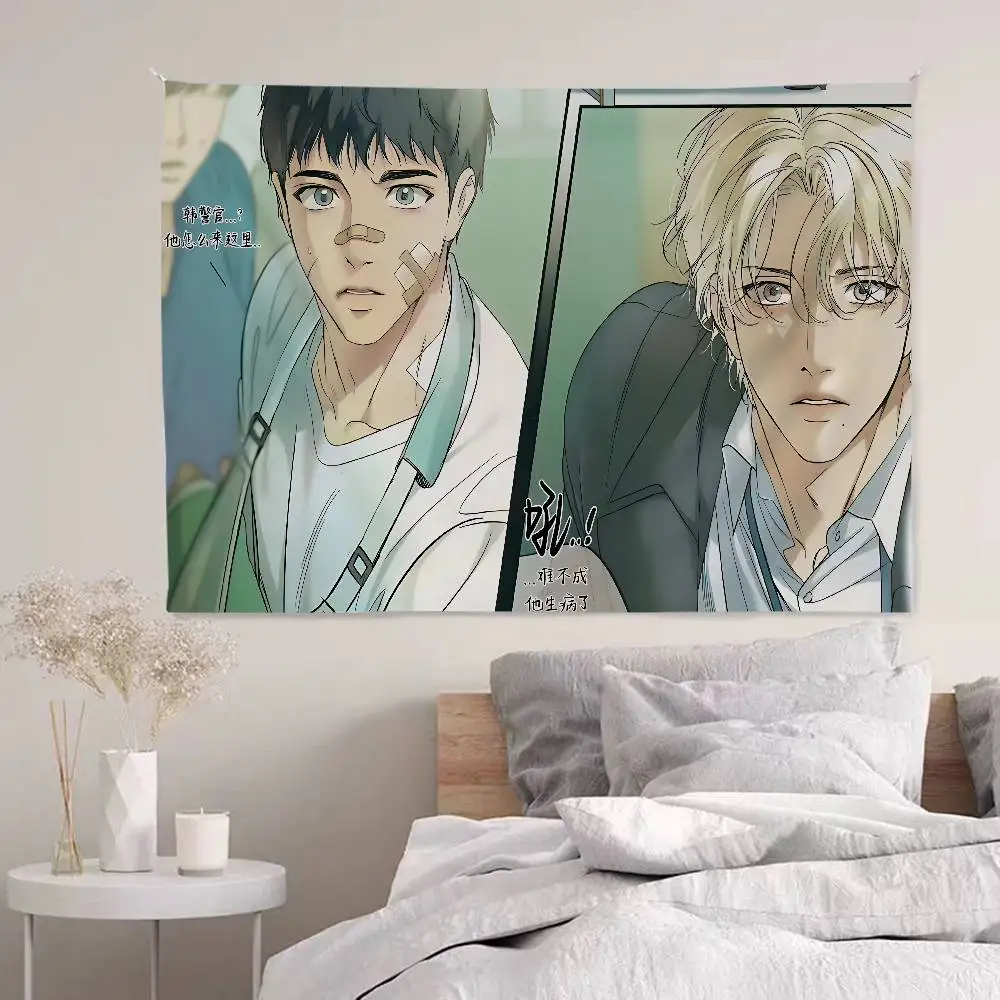 Backlight Bl Anime Colorful Tapestry Wall Hanging Bohemian Wall Tapestries Mandala Wall Art Decor