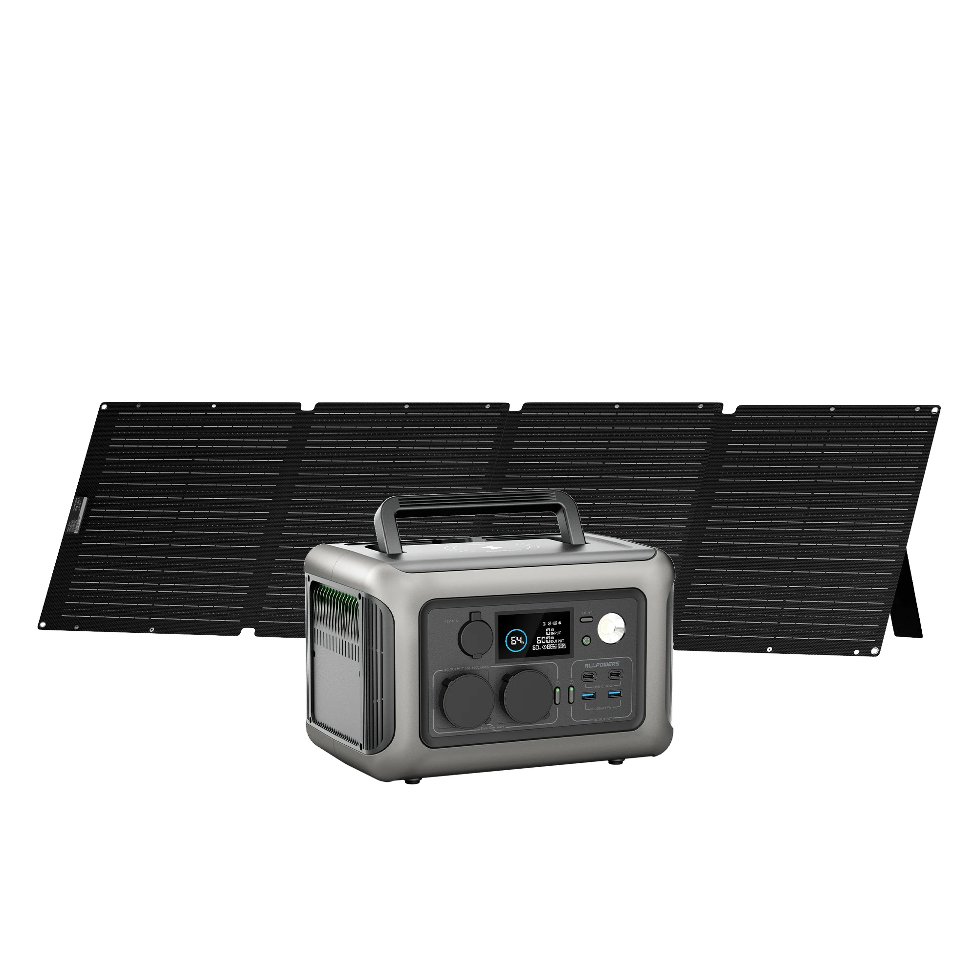 ALLPOWERS R600 Power station 299Wh 600W Solar Generator (Recharge from 0-100% in 1 Hour) & SP033 200W Solar panel for Camping RV view 6