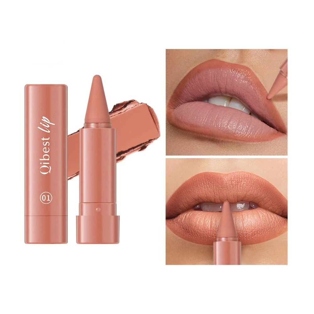 New Tapered Gradient Lip Liner Pencil Matte Waterproof Velvet Lipstick Non-stick Cup Long Lasting Lip Glaze Lip Makeup