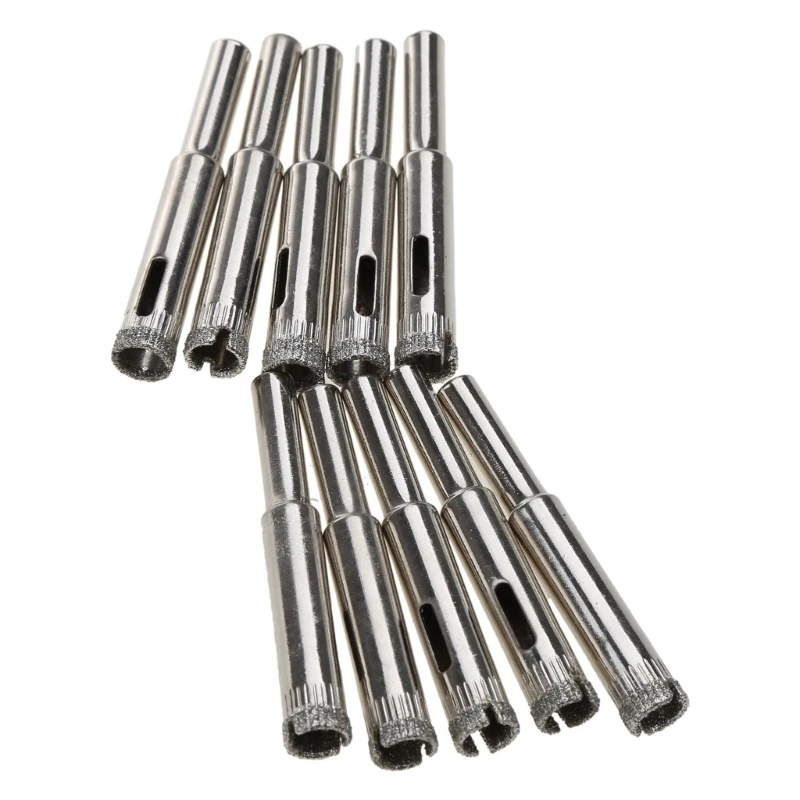 F92C 10pcs 12mm الماس الملمس المغلفة بتات الحفر الثقب حفرة من خشب الزجاج البلاط الرخام السيراميك