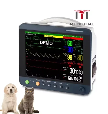 MT MEDICAL Portable Veterinary ECG Machine For Vet Pet Use Animal Monitor ECG Machine