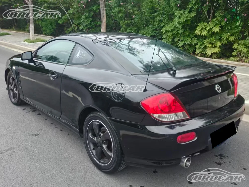 Image of Für 2001-2008 Hyundai Coupe Tiburon Tusacni GEN 2 FL1 FL2 Hochwertiger Echt-Carbonfaser Heckspoiler Kofferraumflügel Spoiler