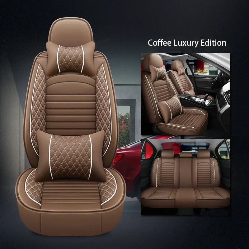 

WZBWZX Leather Car Seat Cover For Chery All Models QQ3 QQ6 Ai Ruize A3 Tiggo X1 QQ A5 E3 V5 EQ1 Tiggo E5 A3 Car-Styling