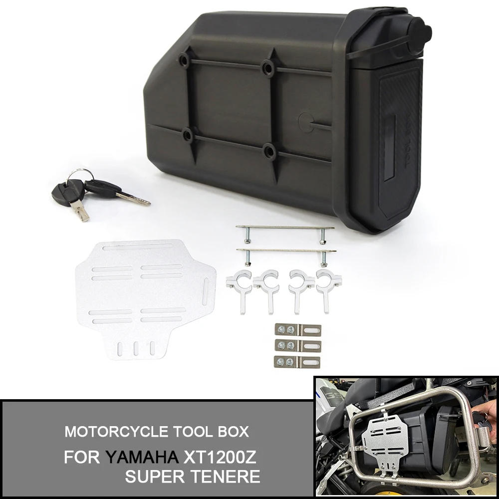 For YAMAHA XT1200Z Super Tenere XT1200Z Super Tenere Side Decorative Box Motorcycle Waterproof Toolbox First-aid/ Breakdown kit