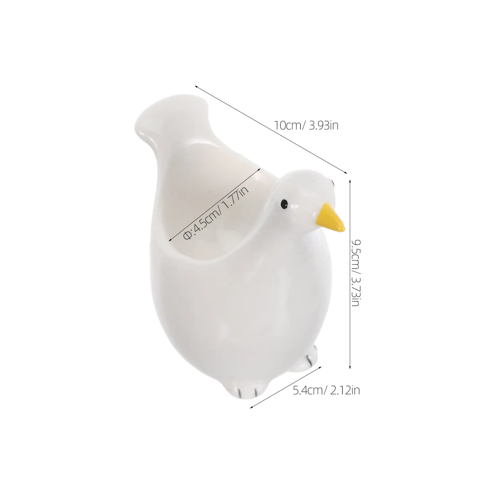 Green Cartoon Bird Easter Ceramic Egg Holder Decorative Soft Boiled Egg Tray Kitchen Countertop Storage Cup Breakfast