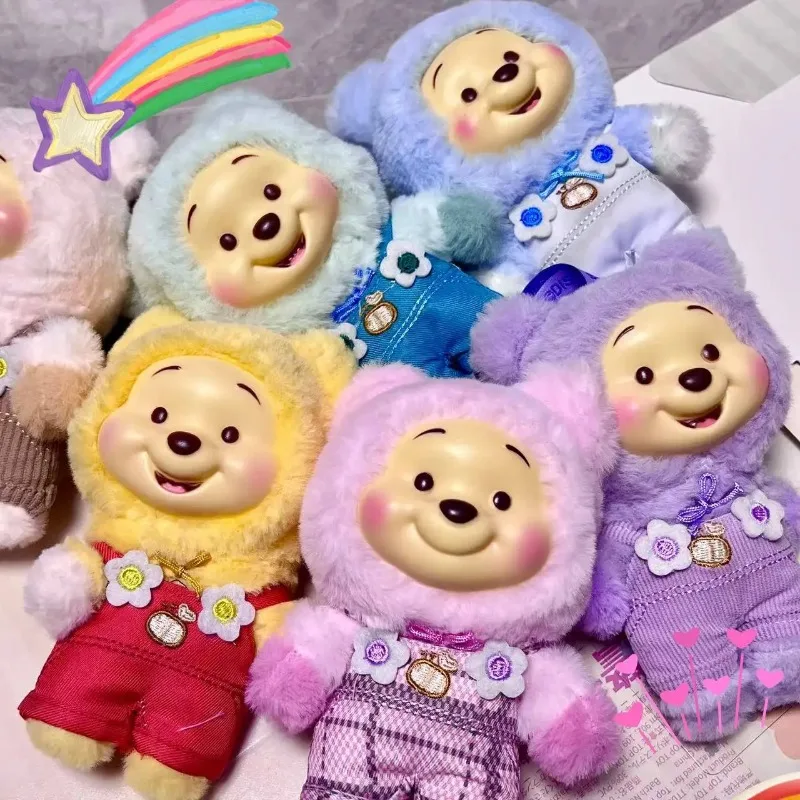 

Disney Lovely Candy Serie Winnie Bear слепая коробка милая виниловая плюшевая кукла-медведь с лицом кулон модная игрушка для специального подарка