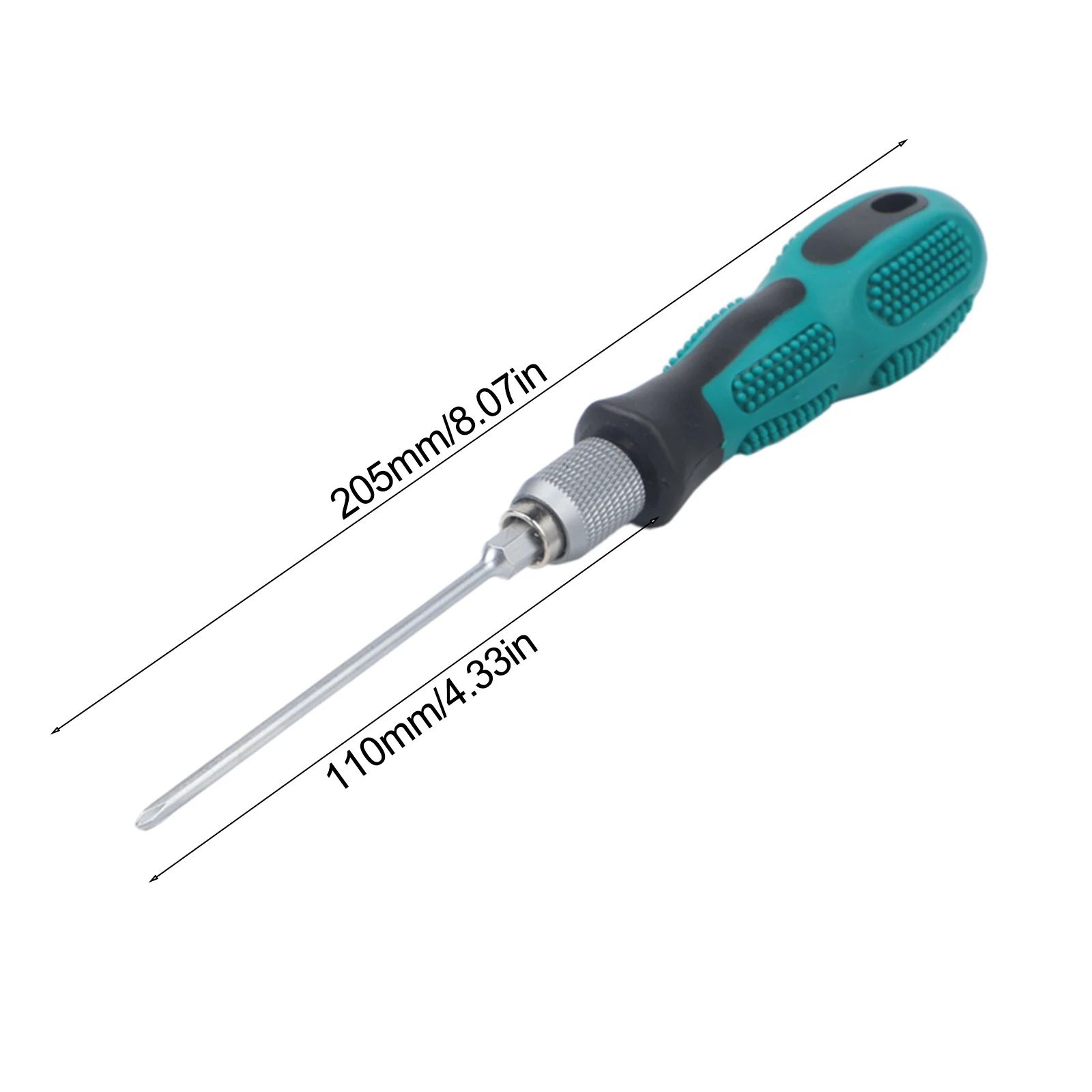 9-Piece Screwdriver Set With Handle Alloy Steel Bits For Home Appliance Repair 1/4-Inch Driver Kit With Storage Bag