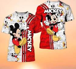 2024 Disney Minnie Mouse Disney Cartoon Comic 3D Printed Design Men Women Street Casual Couple Top T-shirt