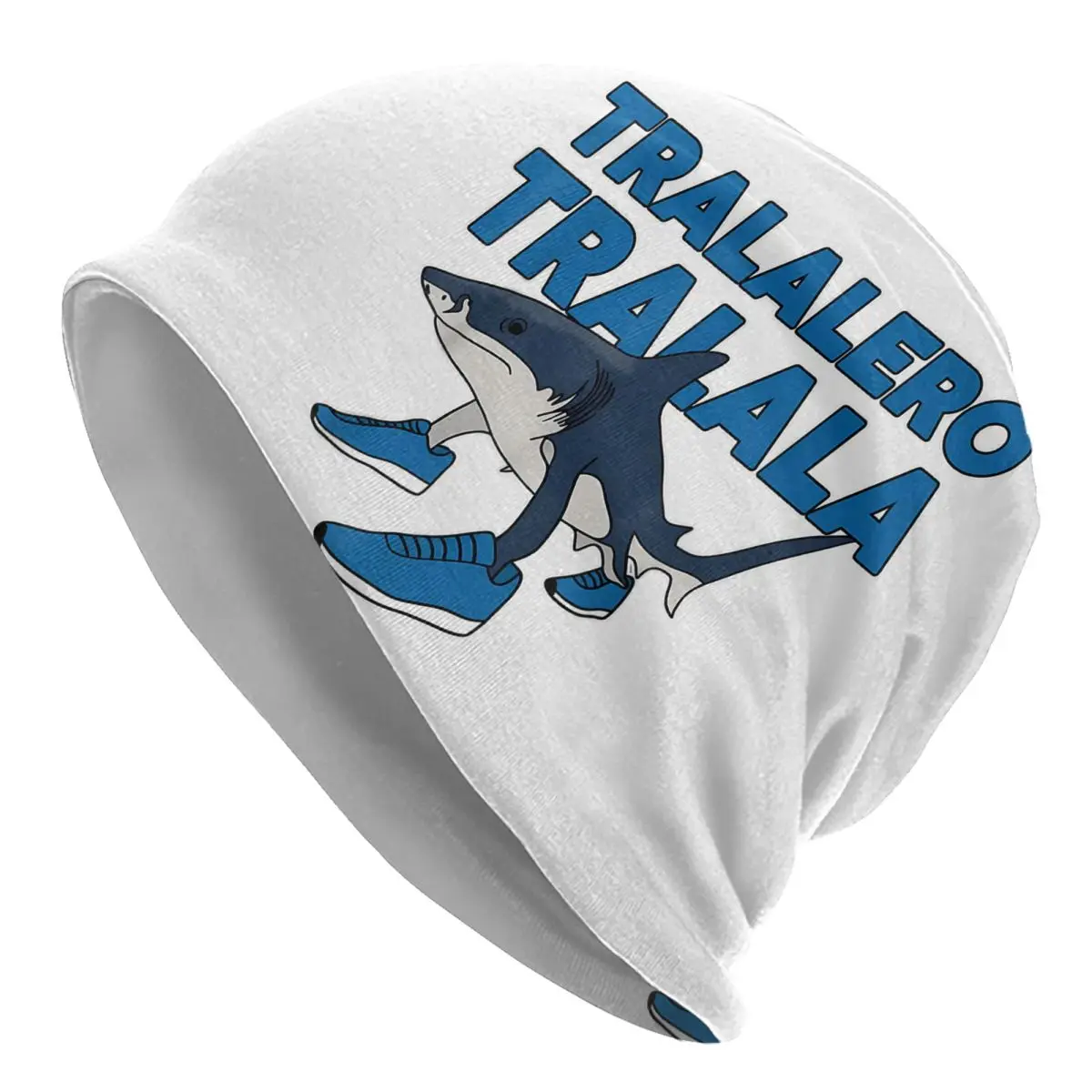 Tralalero Tralala قبعات الإيطالية Brainrot ميمي القوطي الخريف الشتاء في الهواء الطلق Skullies قبعة حريمي الربيع الدافئة ذات الاستخدام المزدوج بونيه قبعة #1