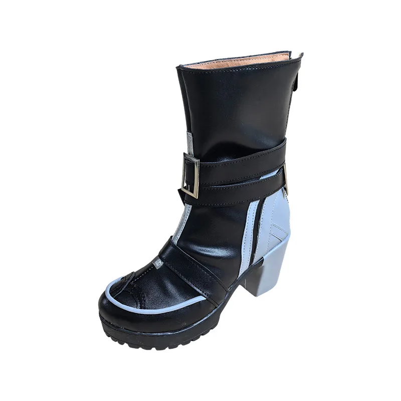 유 코스프레 스토어 완시 코스프레 부츠 PU 맞춤형 신발 롤플레잉 부츠 할로윈 카니발 소품 파티