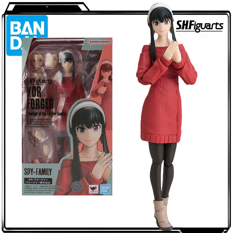 Bandai genuino S.H.Figuarts figura de Anime Loid Forger y Yor Forger figuras de acción de juguete para niños regalo modelo coleccionable