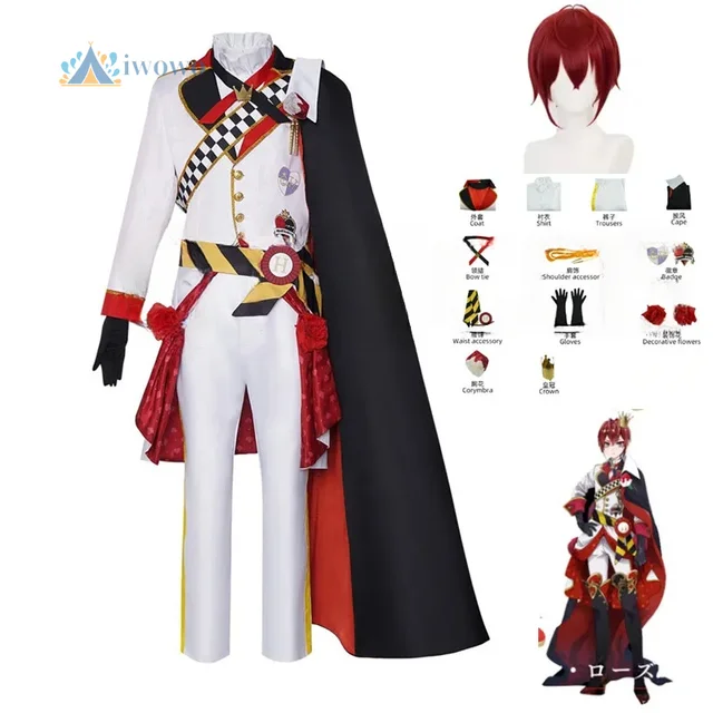 Twisted Wonderland Cosplay Riddle Strój Karnawałowy Halloween Anime Kostiumy Ubrania Uniformy Garnitury Dla Dorosłych