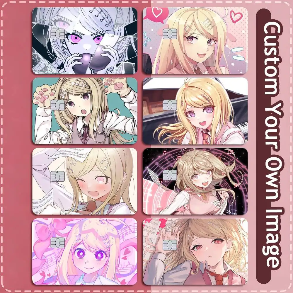 Danganronpa V3 Kaede Akamatsu  Credit Card HD Stickers Small Chip Waterproof Sticker Game Card Decal Gift