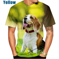 New Fashion Men's and Women's 3D Printing T-shirt Animal Dog Beagle Casual Short-sleeved Street T-shirt Top XS~5XL