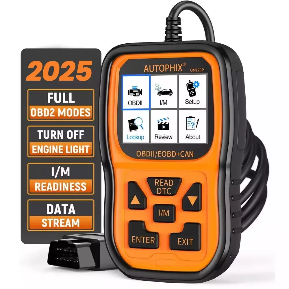 

Новое автомобильное диагностическое устройство Autophix OM126P OBD2, автомобильный сканер, считыватель ошибок, проверка света двигателя для всех автомобилей OBDII после