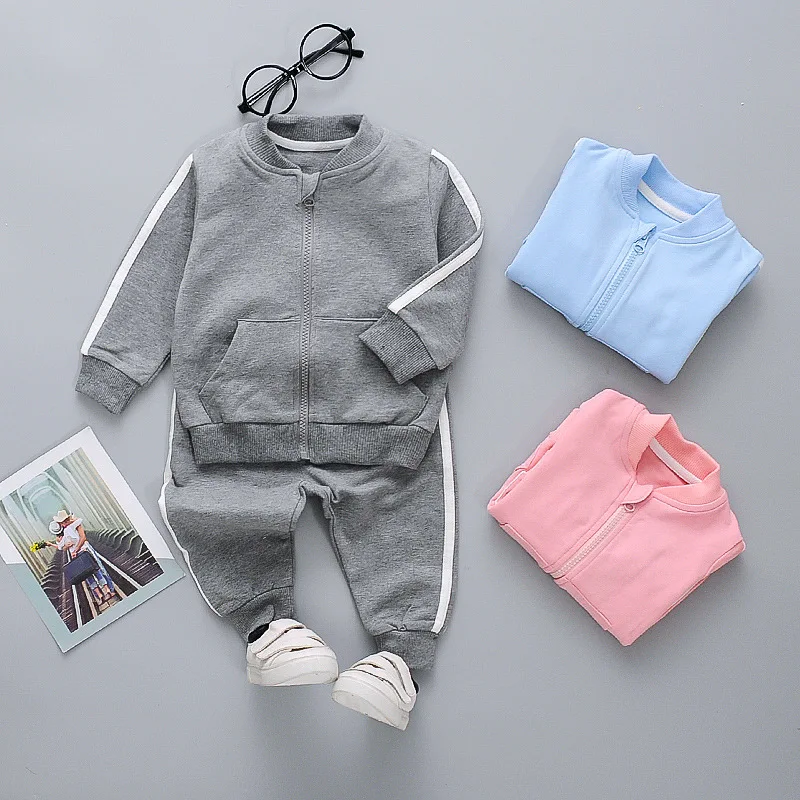 Clothing Set Spring and Autumn Boys and Girls Casual Sportswear Top Pants Beibei Fashion New Children clothing For 0-5 Year Old