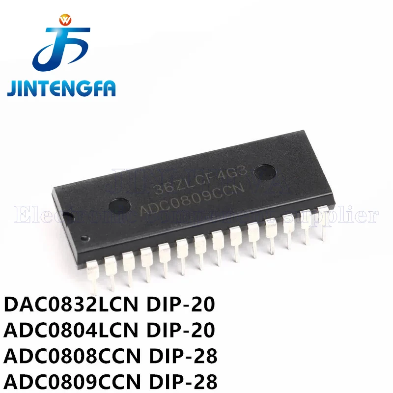 DAC0832LCN DAC0832 DIP-20 디지털-아날로그 변환기 - DAC 8비트 DIP IC